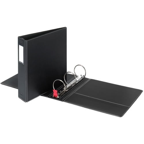 Cardinal Label Holder Round Ring Binder 2' Binder Capacity - Letter - 8 1/2' x 11' Sheet Size - 425 Sheet Capacity - 1 1/2' Spine Width - 3 x Round Ring Fastener(s) - 2 Inside Front & Back Pocket(s)