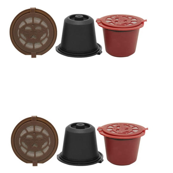 Cápsula de Café Expreso Reutilizable Recargable de 6 Piezas para Máquina de Café Cápsula Reutilizable Recarga Cápsula Vacía
