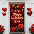 thumbnail image 5 of Red Rose Valentine's Day Banner Gold Glitter Love Display String Lights Heart Shape Romantic Backdrop for Valentine's Day Party Romantic Date Anniversary Celebration, 5 of 9