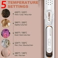 thumbnail image 6 of B-Qtech 2-in-1 Hair Straightener and Curling Iron, Ionic Ceramic Styling Tool with 360° Cooling Air, Hair flat iron (White), 6 of 7