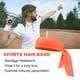 thumbnail image 5 of Sonducket Diadema deportiva de moda, bandas para el sudor traseras ajustables, accesorios de estilo atlético Multicolor de secado rápido para tenis y Accesorio para el cabello Naranja, 5 of 6