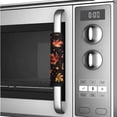 thumbnail image 4 of Xoenoiee Refrigerator Door Handle Covers Neoprene Fabric Protective Appliance Handle Keep Clean for Fridge Microwave Dishwasher Handle Home Decor, 6 PCS, Maple Leaf Black, 4 of 5