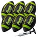 thumbnail image 1 of Balones de Fútbol Franklin Sports Goma Negro Óptico Junior Grip-Rite 100 para Niños Paquete de 6 con, 1 of 8