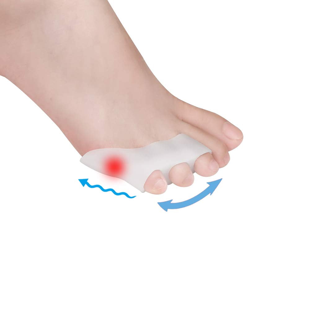 Pinky Toe Separator Tailors Bunion Pads, (10PCS) New Material, Little Pinky Toe Protectors Sleeve for Tailor's Bunions, Curled Pinky Toes, Overlapping Toe, Blisters, Pain Relief from Friction