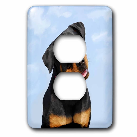 3dRose, Rottweiler, 2 plug outlet cover