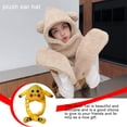 thumbnail image 6 of Plush Hat Ear Moving Jumping Cap Cartoon Style LED Glowing Hat Women Adorable Plush Cap, 6 of 6
