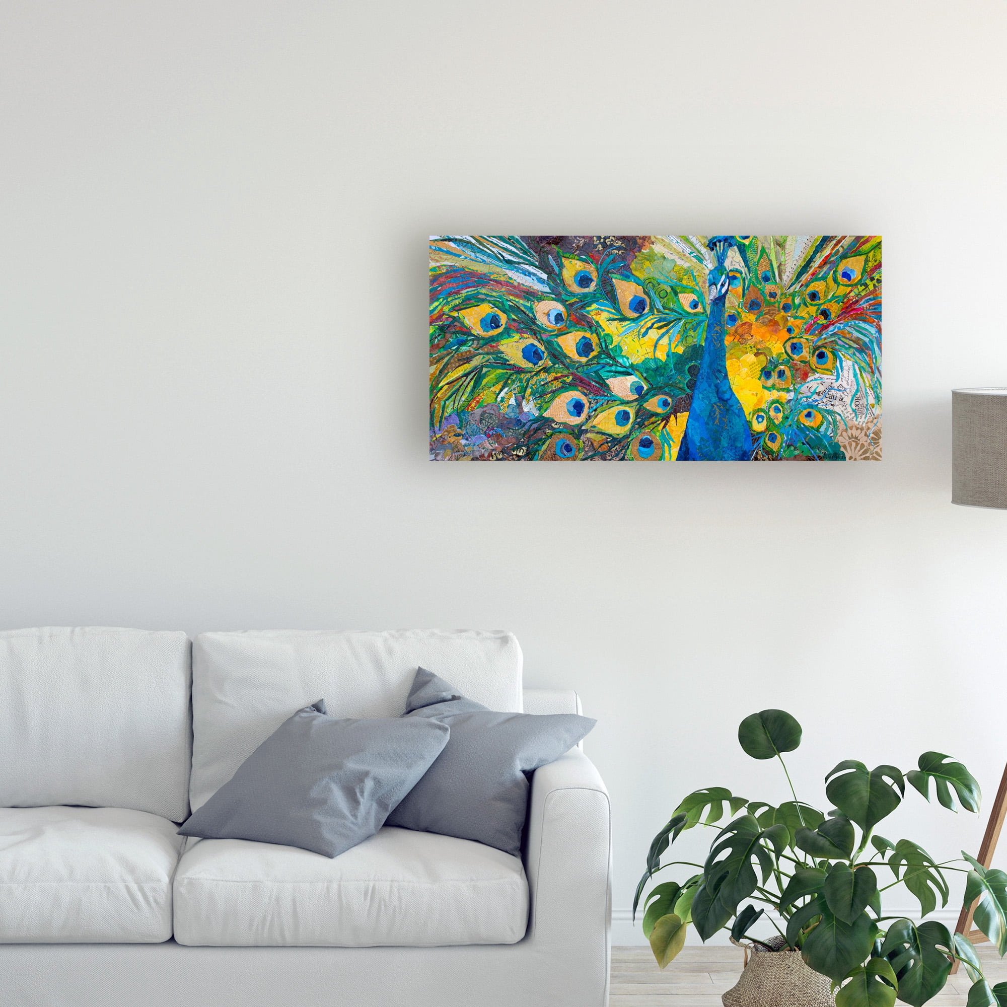 Trademark Fine Art 'Percy Peacock I' Canvas Art by Elizabeth St. Hilaire