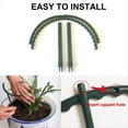 thumbnail image 4 of Paquete de 10 Estacas para Plantas de Soporte para Plantas, Anillo de Soporte para Plantas Semicircular de PláStico, Soporte para Jaula de Plantas, Maceta Trepadora, 4 of 5
