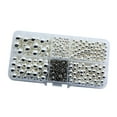 thumbnail image 3 of 600 piezas de cuentas sueltas para manualidades, brillantes, decorativas, redondas, versátiles y hechas a mano. Plata, 3 of 9