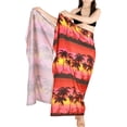 thumbnail image 5 of HAPPY BAY Women's Beachwear Sarong Coverups Bikini Skirt Swim Cover up Summer Wraps Swimwear Beach Wrap Skirts for Women One Size Evening, Palm Tree, 5 of 5