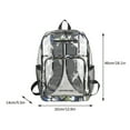 thumbnail image 6 of FAMTKT Clear Backpack Transparent Backpack with Large Capacity for Men and Women Outdoor Sports Morning Running Fitness Backpack Travel Backpack, 6 of 6