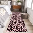 thumbnail image 4 of Pink Black 2'x6' Runner Rugs for Hallway Kitchen Bedside Non Slip Washable, Elegant Modern Abstract Art Luxury Entryway Rug Runners with Rubber Backing, Long Carpet Runner for Laundry Room, 4 of 8