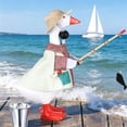 thumbnail image 4 of MOAOASPER Fishing Themed Duck Outfit Set, Soft Felt Costume for 7-inch Desk Duck, Decorative Accessory with Hat and Rod, Fun Dress-Up Duck Clothes, 4 of 9