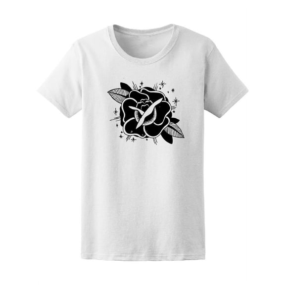Beautiful Rose Graphic Tee Women's -Image by Shutterstock
