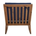 thumbnail image 5 of SAFAVIEH Vernon Outdoor Patio Rocking Chair, Natural/Navy, 5 of 10