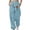!Light blue, variant on BODOAO Women's Baggy Sweatpants Workout Active Joggers Pants High Waisted Drawstring Lounge Bottoms with Pockets Baggy Sweatpants Elastic Print Workout Athletic Joggers Pants Loose Trousers Beige L