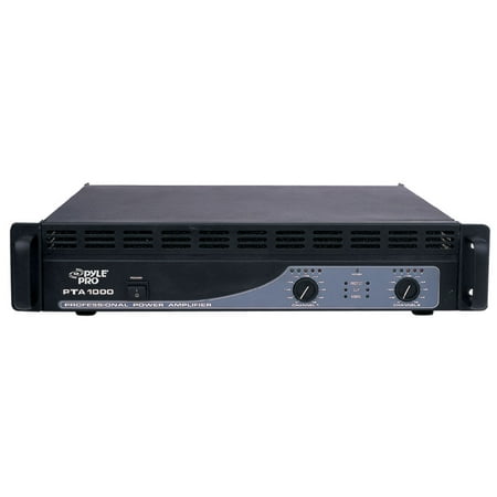PYLE PTA1000 - Bluetooth Pro Audio Power Amplifier - 2-Channel Professional Rack Mount Bridgeable Sound Amplifier (1000 Watt)