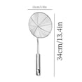 thumbnail image 2 of 2PCS Stainless Steel Spider Strainer,Stainless Strainer Spoon,Skimmer Spoon with Handle,Slotted Pasta Spoon,Fryer Scoop,Wire Strainer Ladle for Cooking & Frying,Kitchen Utensils(13.4x5.9")(Silver*2), 2 of 7