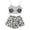 t-350Grey, variant on ZHOGXU Women's Halloween Skeleton Print Pajamas Sleeveless Crop Camisole & Shorts Pajama Sets 2 Piece Loungewear Pjs,Grey,XXL