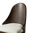 thumbnail image 4 of Furniture of America Uven Modern Solid Wood Indoor Dining Chairs, Dark Walnut (Set of 2), 4 of 14