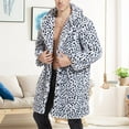 thumbnail image 2 of Mens Winter Coat Turn Down Collar Long Jackets Warm OverCoat, 2 of 8
