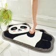 thumbnail image 2 of Ruch Rug Thickened Flocking Bathroom Carpet High-density Woven Pile Thick and Soft Held in the Sole of the Foot Massive Water Absorption Non-slip Comfortable Foot Feel, 2 of 9
