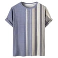 thumbnail image 2 of Mens T-Shirts Graphic Tees Comfortable Slim Fit Round Neck Streetwear Tees Casual Shirt Summer Classic Basic Lightweight Fashion Tees, 2 of 4