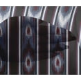 thumbnail image 4 of oneOone Viscose Chiffon Dark Dusty Blue Fabric Stripe & Ikat Ethnic Sewing Craft Projects Fabric Prints By Yard 42 Inch Wide, 4 of 4
