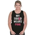 thumbnail image 4 of Breast Cancer BCA My Squad Wears Pink Tank Top Tee Shirt Women Brisco Brands S, 4 of 6