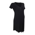 thumbnail image 6 of Ingrid & Isabel For Every Belly Women's Maternity Ribbed Henley T-Shirt Dress, Sizes S-XXXL, 6 of 7
