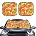 thumbnail image 2 of Rateoe Peanuts1 Pattern 2 Piece Car Windshield Sun Shade Foldable | Front Windshield Shade for Sun, Heat and UV Rays | Sunshade for Car Front Window-Large, 2 of 6