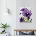 thumbnail image 3 of ONETECH Canvas Art Wall Decor for Bedroom Purple Flower Bloom Close Up Pictures Prints on Canvas Wall Decoration for Bedroom Simple Life Modern Minimalism Artwork Framed Wall Art Canvas Wall Art, 3 of 4