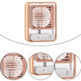 thumbnail image 2 of Ventilador De Nebulización De Escritorio Ventilador de nebulización de escritorio de 2000 mAh Ventilador de enfriamiento de agua de 3 velocidades de 330 ml para dormitorio (naranja), 2 of 7