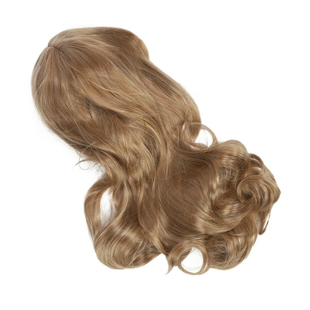 Cabello Dorado Largo y Rizado, Rubio y Sintético Cabello Ondulado Largo y Ondulado para Halloween