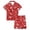 Red-J, variant on Silk Pajamas for Girls Valentines Day Pajamas Short Sleeve Bow Button Down Loungewear Girls Pjs Size 6-7 Years