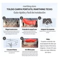 thumbnail image 2 of Toldo Carpa Lona Plegable Reforzado Impermeable Portátil 3x3M, 2 of 5