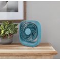 thumbnail image 2 of Mainstays Rechargeable USB Portable  Fan in Cool Water Blue, 2 of 5