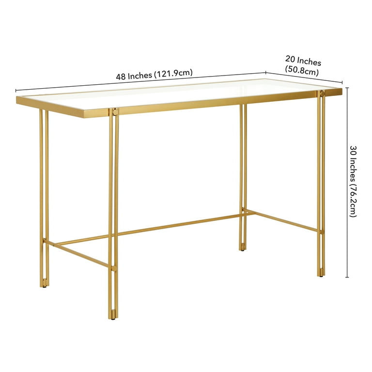 Vintage glass sale desk