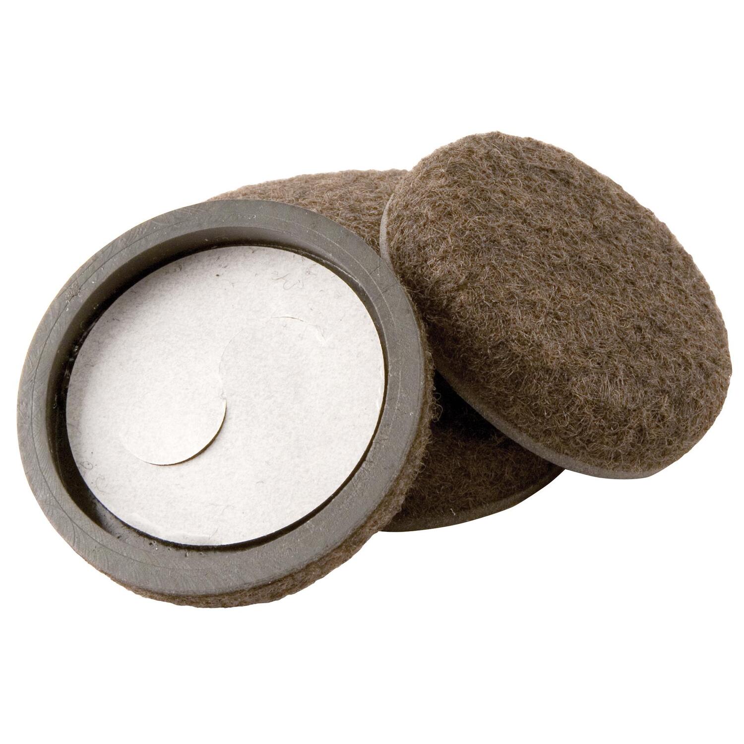 Super Sliders 2" Round SelfStick Formed Felt Furniture Pads with More