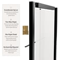 thumbnail image 5 of 6 ft. Tall Premium Japanese Design Wide Window Pane Screen - Black - 3 Panels, 5 of 6