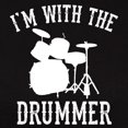 thumbnail image 3 of CafePress - I'm With The Drummer Women's Classic T Shirt - Women's Traditional Fit Dark T-Shirt, 3 of 4