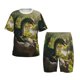 thumbnail image 1 of Balery Deep Forest Stone Green Dragon Conjunto de Pijama Infantil de Manga Corta con Estampado – Ropa de Dormir de Algodón Suave-Large, 1 of 6