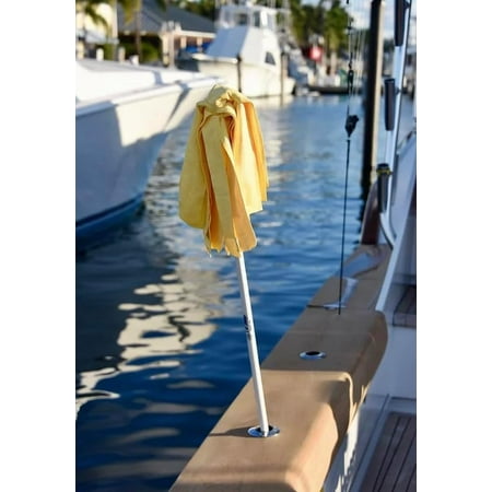 Double White Deluxe Chamois Mop - Double Materal - Absorbent Mop (5 ft)