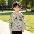 thumbnail image 5 of Gerichy Toddler Boys Pullover Sweatshirts Dinosaur Cartoon Print Sweatshirt Kids Long Sleeve Winter Shirt 1T-7T, 5 of 5