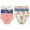 210+213, variant on B&Q Comfortable Cotton Briefs for Toddler Little Girls - 6-Pack Assortment - Sizes 2T to 7T