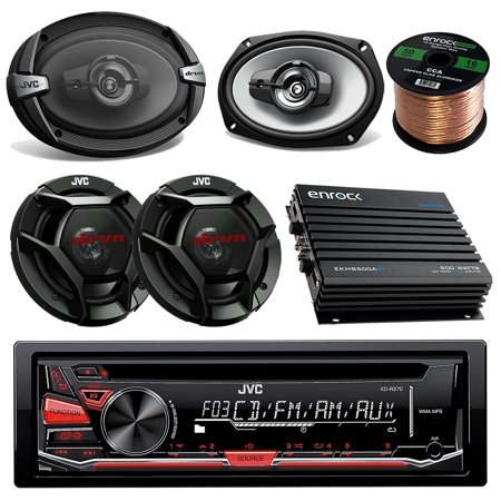 Jvc Stereo Speakers - jvc kdr370 cd/mp3/wma receiver bundle combo with 2x csdr6930 6x9