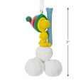 thumbnail image 4 of Hallmark Peanuts Woodstock on Snowballs Christmas Ornament, 4 of 6