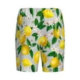 thumbnail image 2 of Lsque Lemon Seamless Pattern Oil Painting Effect Mens Sleep Pajama Shorts,Short Pajama Pants, Cotton Ultra-Soft Knit-Large, 2 of 9