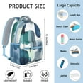 thumbnail image 6 of Blue and Grey Abstract Art Artwork Backpack for School,Cute School Bag,Schoolbag with Adjustable Shoulder Straps & Padded Back,15.3"x11"x6.7", 6 of 6