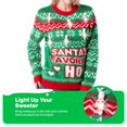 thumbnail image 4 of SYNCFUN Light Up Ugly Christmas Sweaters for Women Men,Funny Candy Cane Light Bulbs Christmas Sweater for Women,Holiday Xmas Knitted Sweater, 4 of 6